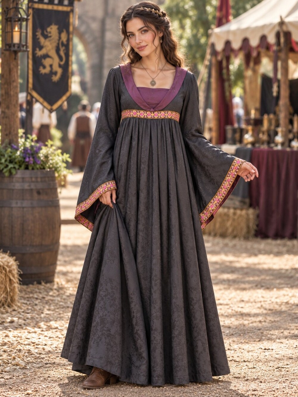 Handmade Medieval Gown Costume Size S/M Dress Cosplay